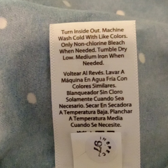 Time and Tru Large (12-14) Teal white polka dots Maternity long sleeve t… - Picture 10 of 10